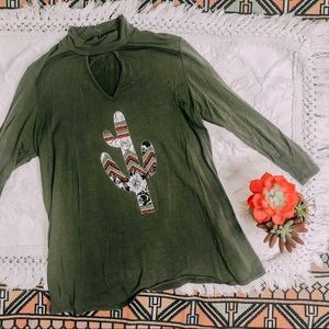 Altar’d state mockneck cactus top